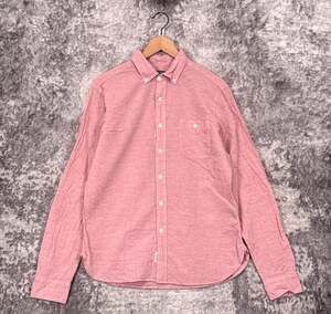 Todd Snyder Shirt Medium Mens Red Chambray Long Sleeve Button